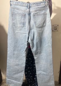 ZARA Light Wash Wide Leg Jeans