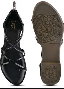 Strappy Black Gladiator Sandals