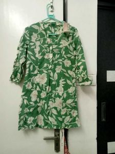Floral Green Tunic