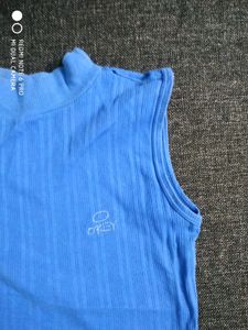 ❗ CLEARANCE ❗ Blue Oakley Mock Neck Tank Top