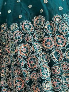 Teal Embellished Lehenga Choli(House Of pancchi)