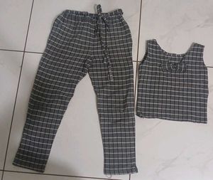 Cute Checkered co ord Set