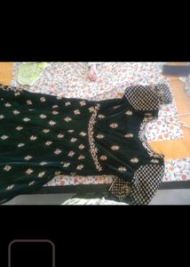 Bottle Green Bridal Gown