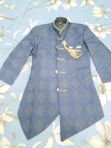 royal blue sherwani
