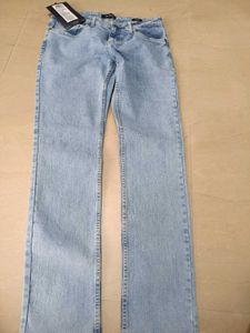 Highlander Light Wash Denim Jeans, 34 Size