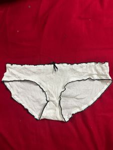 White Ribbed Panty