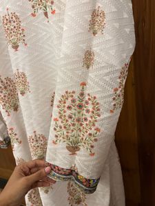 Floral Print White Tunic