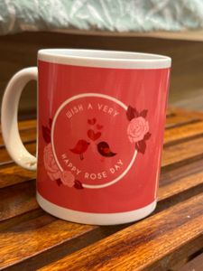 Ferns And Petals Happy Rose Day Mug