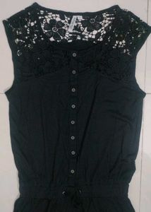 Lee Cooper Lace Buttoned Jumpsuit For Women
