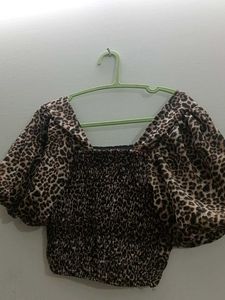Animal Print Crop Top