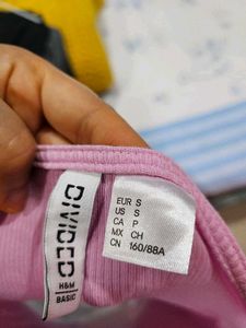 Pink H&amp;M Crop Top