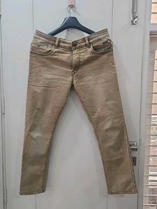 Slim Fit Jeans Camel Colour