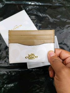 Coach Card Holder &#34;White&#34;