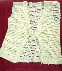 Crochet wool Vest