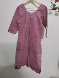 Pink Stitched Kurti