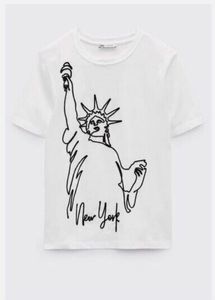 Zara Empire State T Shirt Size m