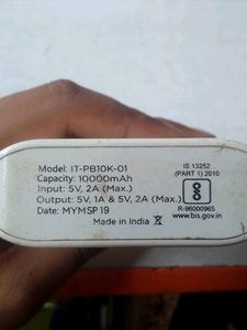 Intex Power Bank 10000 mAh Perfect Working Condition
