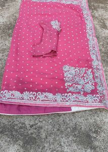 🌈💐fastiva special Elegant Pink Saree🌹🌸