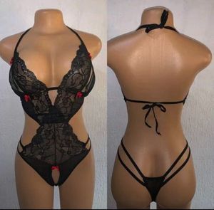 Sexy Lingerie Lace Bodysuit ❤️‍🔥 Open Crotch 🛑🎀
