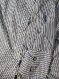 Striped Tie-Waist Shirt