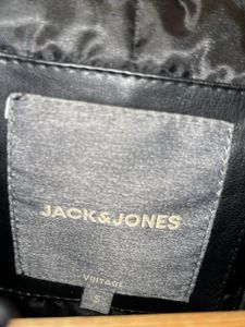 Jack&amp;Jones Black Leather Jacket