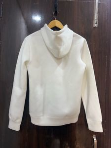 White Neoprene Hoodie