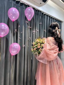 Pink bow birthday dress 👗