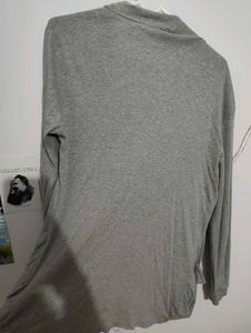 Gray Open Front Cardigan