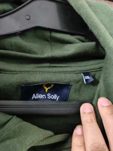 Allen Solly Green Hoodie