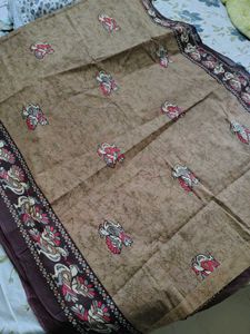 Nude Colour Cotton Saree