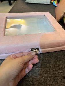Pink And White Storage Box