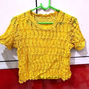 Non See through Textured Top