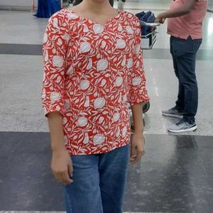 Red Short Kurti