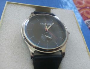 BRITTON Analogue Watch with Black Dial, Diamond Ac