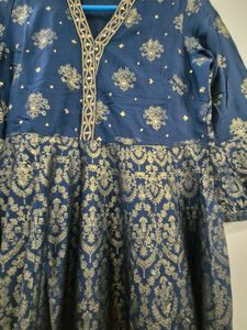 Elegant Blue Ethnic Gown