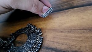 Oxidized Earrings &amp; Ring