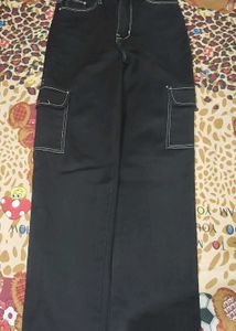 Cargo Bottom Jeans