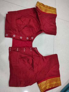 Saree Maroon &amp;Turquoise