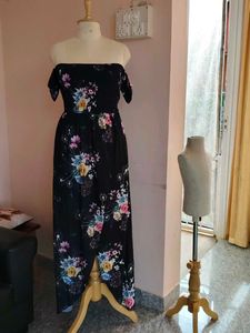 Floral Off-Shoulder Maxi Dress