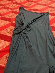 💚Elegant Green One-Shoulder Dress💚
