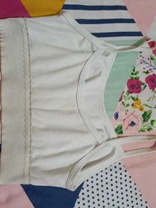 White Cropped Tank Top