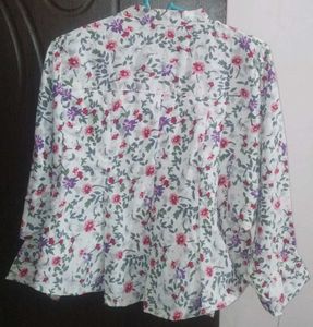 Floral Print Long Sleeve Shirt