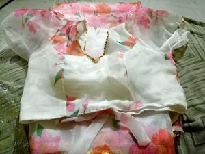 Floral Print Saree