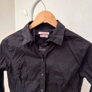 Classic Black Button-Down Shirt