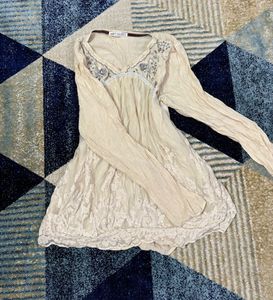 Lace Embroidered Top   dress