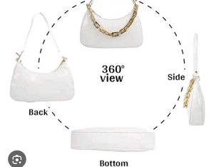 White Croc Chain Bag💫