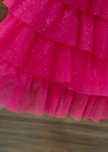 Cute Pink Ruffle Skirt