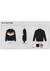 Stylish Chevron Colorblock Knit Polo