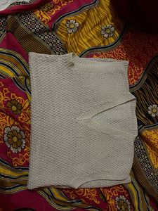 Sleeveless Knit Sweater Vest