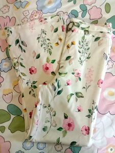Floral Bootcut Trousers For Women